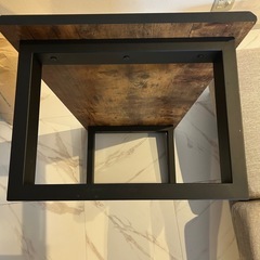 木目コーヒーテーブル　ローテーブルの画像