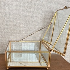 ガラス コレクションケース 小物入れの画像