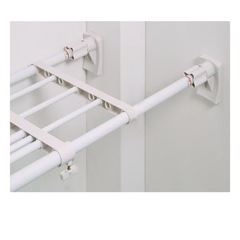 【処分価格】本日受け取り可能な方少しお安くできます⭐️本日最終値下げ⭐️引越しのため早めにお取引希望！  ✨つっぱりスライド棚｜幅118〜190cm｜収納・クローゼット整理・引き取り限定の画像