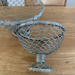 ワイヤーバスケット2個セットの画像