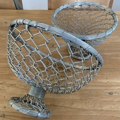 ワイヤーバスケット2個セットの画像