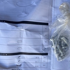 未使用品 コーヒーテーブル　ホワイト　60㎝×60㎝（円形）×高さ73㎝　KHD-DP-ZZ05-WHE-S の画像