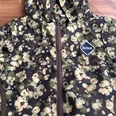 petit main ウィンドブレーカー 90 フード収納可 メッシュ裏地の画像