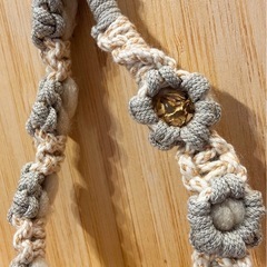 花柄ハンドメイドストラップの画像