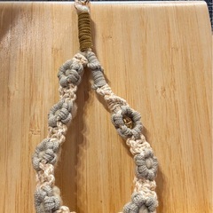 花柄ハンドメイドストラップの画像