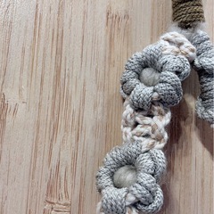 花柄ハンドメイドストラップの画像