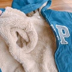 BABY GAP 裏ボア パーカー 2years（90）の画像