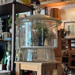 昭和レトロ　デシケーター　ガラス　花瓶やアクアリウムなどにも