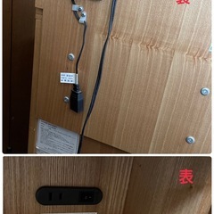 多機能　収納付き　ドレッサー　チェアー付き　木目　　　 の画像