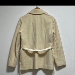 組曲クミキョク　カシミヤ　KUMI KYOKU SiS クリーム色 ウールコートの画像