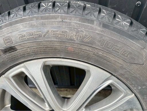 話中/225/65R17 グッドイヤー ICE VAN CX-8からの取り外し 21年