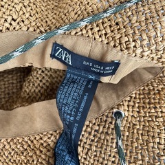 ZARA 麦わら帽子の画像
