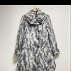 ノアジェ　NOA-GE モヘアコート　ウールコート　毛皮コート Mサイズの画像