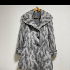 ノアジェ　NOA-GE モヘアコート　ウールコート　毛皮コート Mサイズの画像