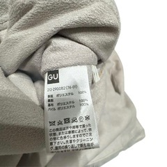 GU ジーユー　ムートンコート グレー　Sの画像
