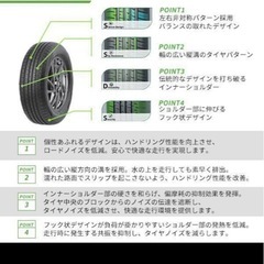 全てコミコミ！！ 185/70R14 4本セット フリード等に2025年製造 新品サマータイヤ の画像