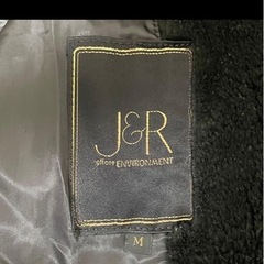 ジェーアンドアールJ&R キュプラ100% ジャケット コート　M 毛布　黒の画像