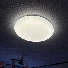 6畳用LEDシーリングライト 調光 調色 昼光色 暖色 おやすみタイマー リモコン 取扱説明書付きの画像