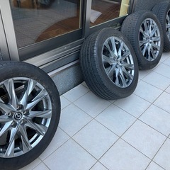 MAZDA純正アルミ（2021 CX-8 Lパッケージ）4本タイヤセットの画像