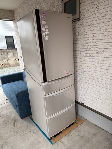 パナソニック 411L 冷蔵庫 5ドア 製氷機有