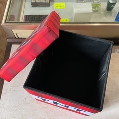 収納ボックス❤️マインクラフト👾TNTブロック座れる収納ボックス収納スツールおもちゃ箱折りたたみ式大容量✨赤の画像