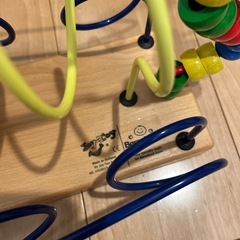 木製 知育玩具 ボーネルンド　ルービング　ビーズコース　汽車の画像