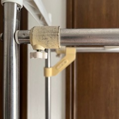 【あげます】伸縮式ランドリーラック 組み立て式 収納棚 収納家具の画像