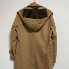 美品 INHERIT インヘリット フーディ チェスターコート キャメルの画像