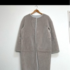 コムサイズム ムートンコート S~M 7号 リバーシブルの画像