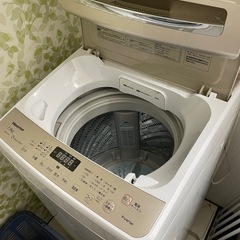 ハイセンス　洗濯機の画像