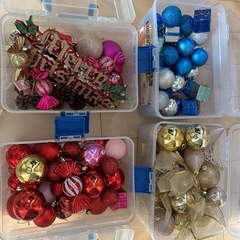 クリスマスツリー　160cm  ライト、オーナメント付きの画像