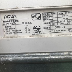 せん洗濯機の画像