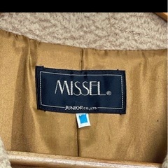 MISSSEL ミゼール チェスターコート L ベージュの画像