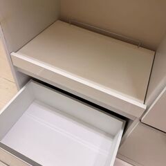 【ドリーム尾浜店】3枚扉オープンボード　WH　 高さ(H)186×幅 (W)119.5× 奥行(D)44.5(cm)の画像