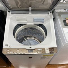 縦型洗濯乾燥機　SHARP ES-GX8A-N 2016年製の画像