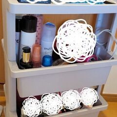 テーブルワゴン 収納 ランドリー 化粧品 キッチン 洗面 洗濯の画像