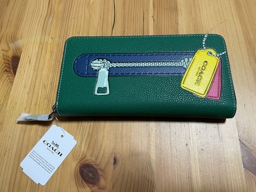 COACH コーチ 長財布 グリーン