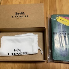 COACH コーチ 長財布 グリーン  の画像