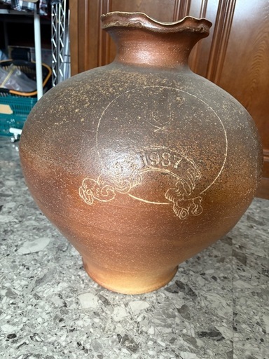 壺、ツボ、花瓶、焼物、大きな壺です、 (zanshin) 徳庵のその他の中古