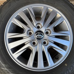 【中古品】トヨタ純正 80 ヴォクシー ノア　　エスクァィア用 アルミとヨコハマ アイスガード iG60 195/65R15   4本セットの画像