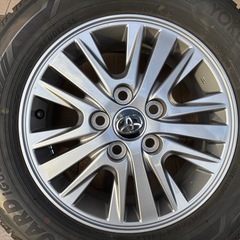 【中古品】トヨタ純正 80 ヴォクシー ノア　　エスクァィア用 アルミとヨコハマ アイスガード iG60 195/65R15   4本セットの画像