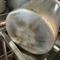 業務用❗️アルミ製寸胴鍋✨寸胴大型鍋24cm両手鍋厨房用品日用品調理器具シルバーの画像