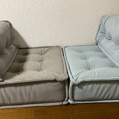 フロアソファ1セット（水色）の画像