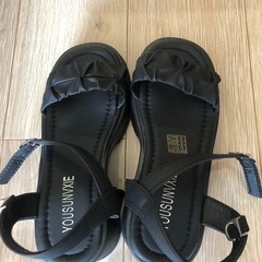 新品・未使用　　チャンキーハイヒールサンダルの画像