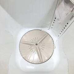 ss7985　日立 2槽式洗濯機 4.5kg PS-H45L ホワイト HITACHI 二槽式 洗濯機 お知らせブザー搭載 高い洗浄力 別脱水 丈夫 ちょっと大きめ脱水槽 節水 2槽式洗濯機 中古の画像