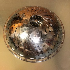 ステンレス製 蒸し器 スチーマー 折りたたみ式　花型の画像
