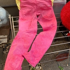 ディスクエアード　ピンク スキニーパンツ カラーパンツ カジュアルパンツの画像