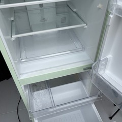 エディオン　e angle 　冷凍冷蔵庫ANG-RE151-A1 2020年製　冷蔵庫　149L 人気のグリーン　の画像