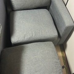 ソファー2人がけ＋1人がけ＋足掛けの画像