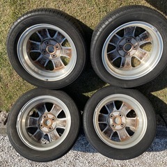 スズキアルミタイヤ付4本セットの画像